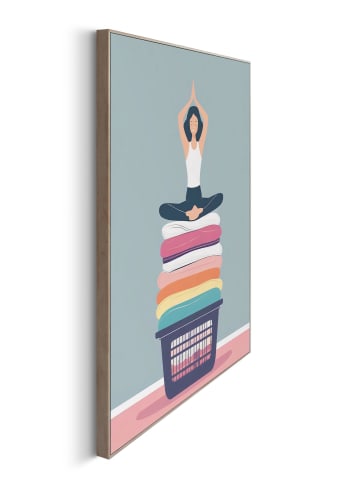 Orangewallz Ingelijste kunstdruk "Laundry Yoga" - (B)40 x (H)50 cm