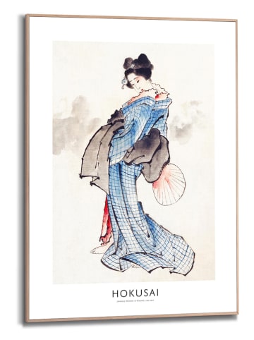 Orangewallz Gerahmter Kunstdruck "Hokusai - Woman"