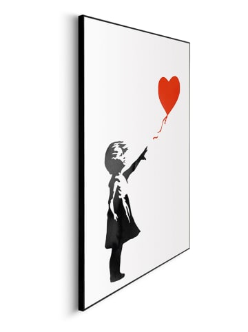 Orangewallz Gerahmter Kunstdruck "Girl with red balloon"