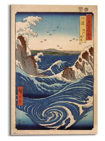 Orangewallz Druk artystyczny ''Utagawa Hiroshige - The Naruto Whirlpools''