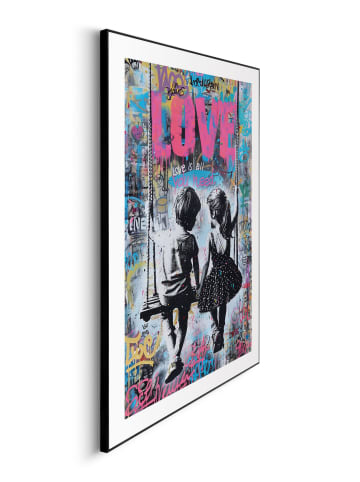 Orangewallz Druk artystyczny "Young Love" w ramce