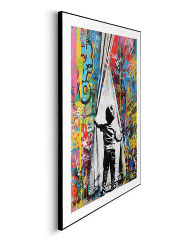 Orangewallz Druk artystyczny "Curiosity" w ramce