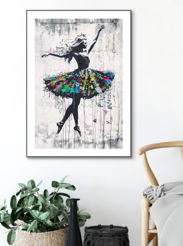 Orangewallz Druk artystyczny "Dancing" w ramce
