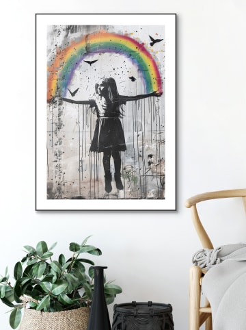 Orangewallz Ingelijste kunstdruk "Dreamfield" - (B)50 x (H)70 cm