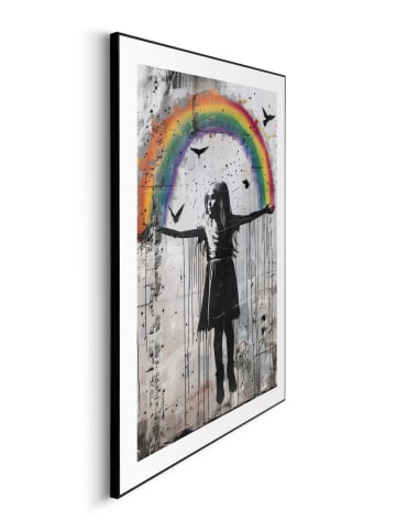 Orangewallz Ingelijste kunstdruk "Dreamfield" - (B)50 x (H)70 cm