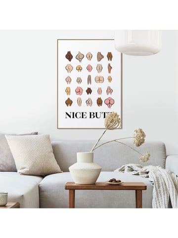 Orangewallz Druk artystyczny "Have a Butt Day" w ramce