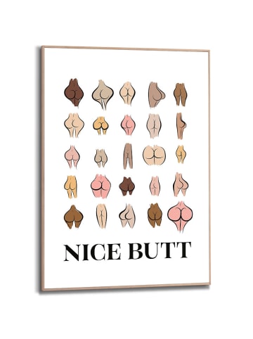 Orangewallz Gerahmter Kunstdruck "Have a Butt Day"