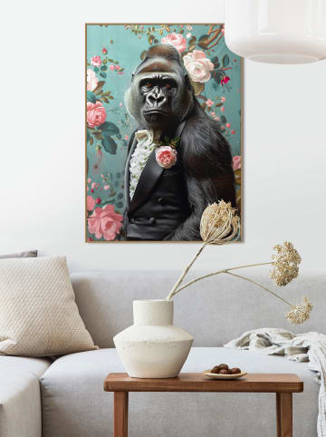 Orangewallz Gerahmter Kunstdruck "Monkey Suit"