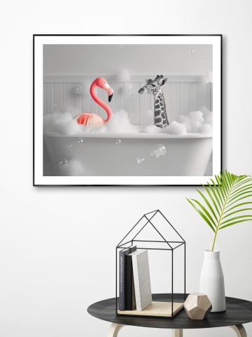 Orangewallz Gerahmter Kunstdruck "Bathing Buddie"