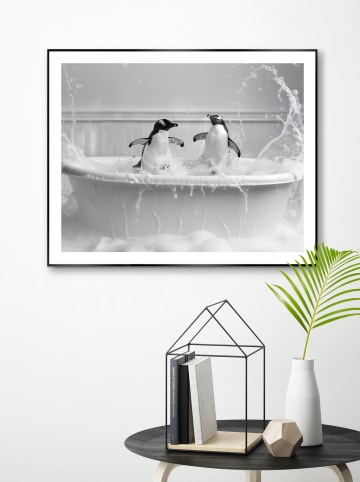 Orangewallz Druk artystyczny "Splashing Fun" w ramce