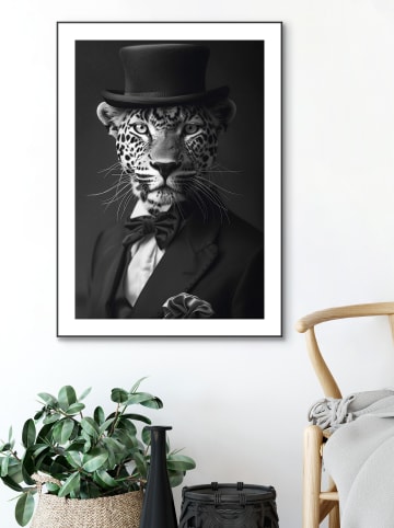 Orangewallz Druk artystyczny "Panther Sui" w ramce