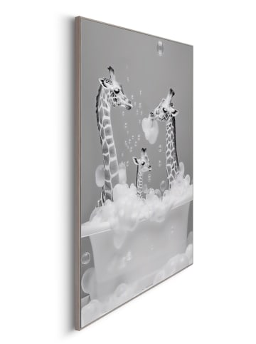 Orangewallz Ingelijste kunstdruk "Family Giraffe" - (B)50 x (H)70 cm