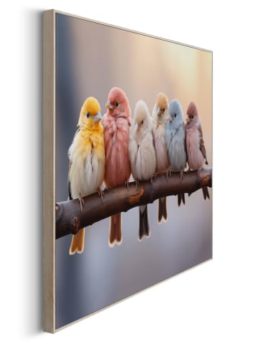 Orangewallz Gerahmter Kunstdruck "Birds in Pastel"