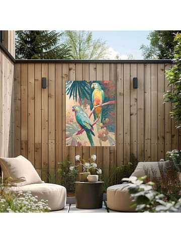 Orangewallz Outdoor-Kunstdruck "Parrot Colours"