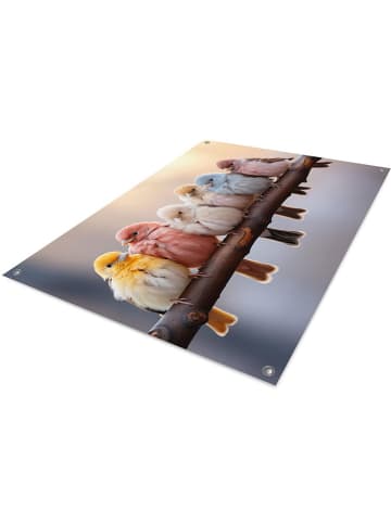 Orangewallz Outdoor-Kunstdruck "Little Birdies"