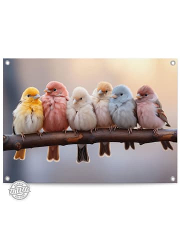 Orangewallz Outdoor-Kunstdruck "Little Birdies"