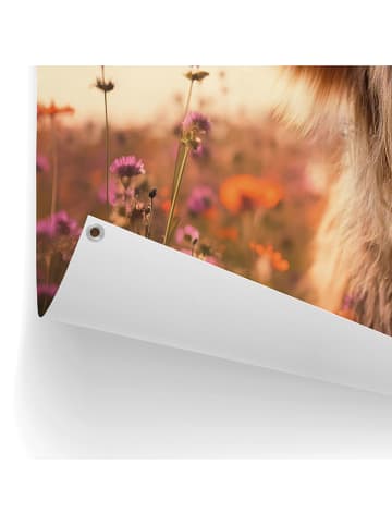 Orangewallz Zewmętrzyny druk artystyczny "Flower Field Highlander"