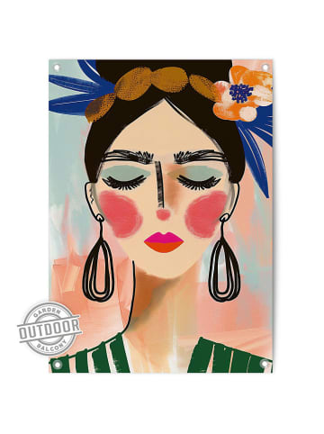 Orangewallz Outdoor kunstdruk "Spring Lady"