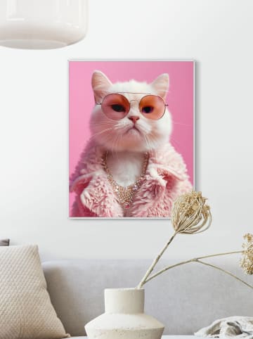 Orangewallz Gerahmter Kunstdruck "Cat Bandite"