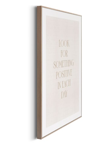 Orangewallz 2-delige set: ingelijste kunstdruk "Positive Days" - (B)30 x (H)40 cm