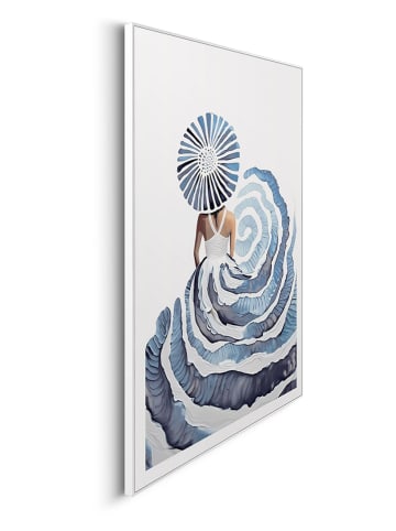 Orangewallz Gerahmter Kunstdruck "Lady Blue"