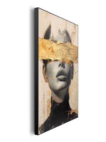 Orangewallz Ingelijste kunstdruk "Golden Cover III" - (B)60 x (H)90 cm