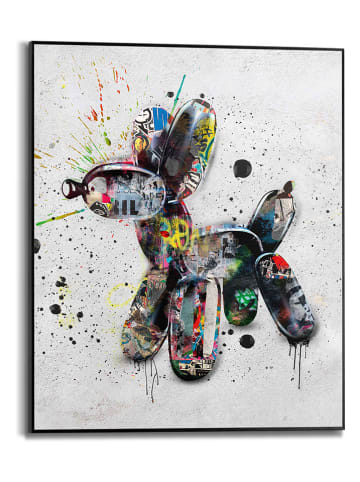 Orangewallz Gerahmter Kunstdruck "Streetart Dog"