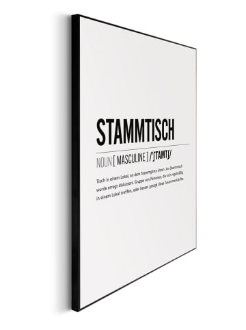 Orangewallz Gerahmter Kunstdruck "Stammtisch"