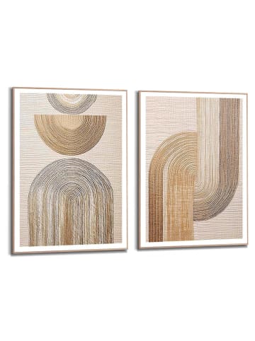 Orangewallz 2er-Set: Gerahmte Kunstdrucke "Vintage Set"