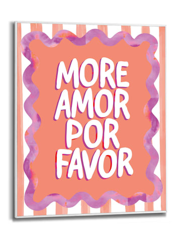 Orangewallz Druk artystyczny "More Amor" w ramce