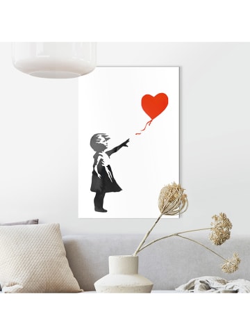 Orangewallz Druk artystyczny "Girl With Red Balloon"