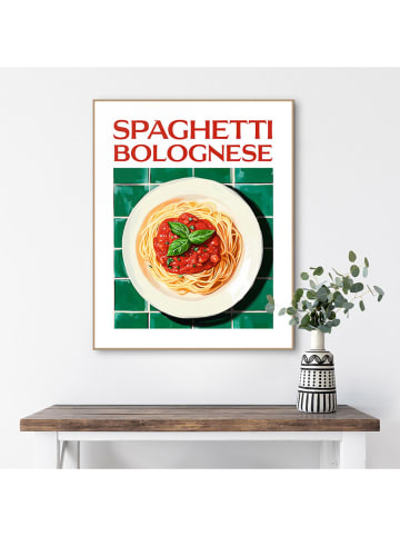 Orangewallz Druk artystyczny "Spaghetti Bolognese" w ramce
