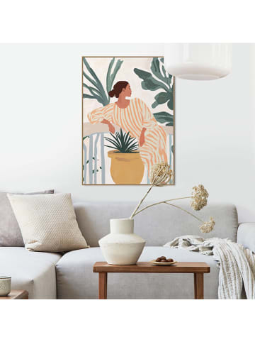 Orangewallz Gerahmter Kunstdruck "Fauve Hanging On"