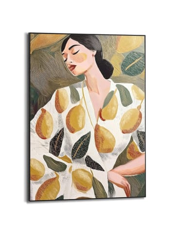 Orangewallz Ingelijste kunstdruk "Lemon Lady"