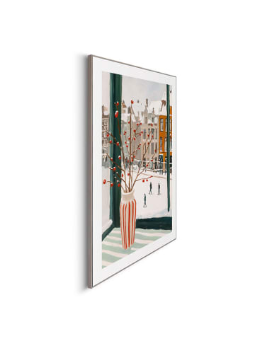 Orangewallz Ingelijste kunstdruk "Winter Window Vase"