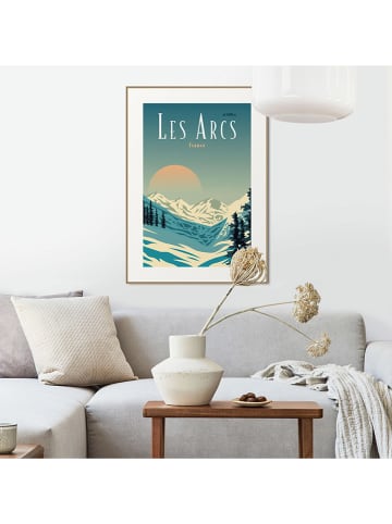 Orangewallz Ingelijste kunstdruk "Les Arcs"