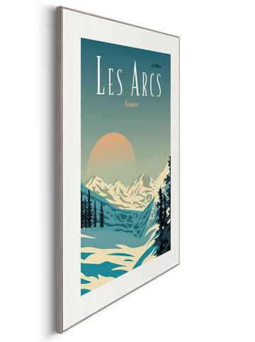 Orangewallz Gerahmter Kunstdruck "Les Arcs"