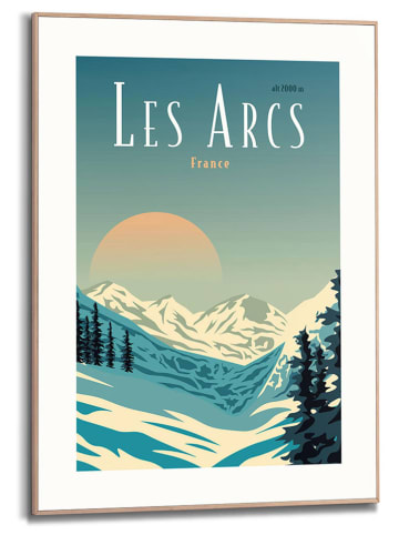 Orangewallz Druk artystyczny "Les Arcs" w ramce