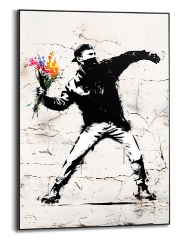 Orangewallz Druk artystyczny "Flowers Up" w ramce