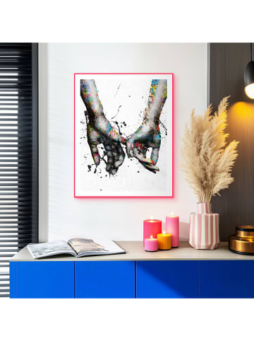 Orangewallz Gerahmter Kunstdruck "Loving Coloured Hands"