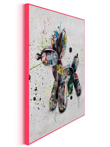 Orangewallz Gerahmter Kunstdruck "Streetart Dog"