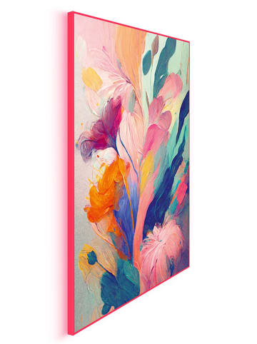 Orangewallz Druk artystyczny "Colourful Painted Flowers II" w ramce
