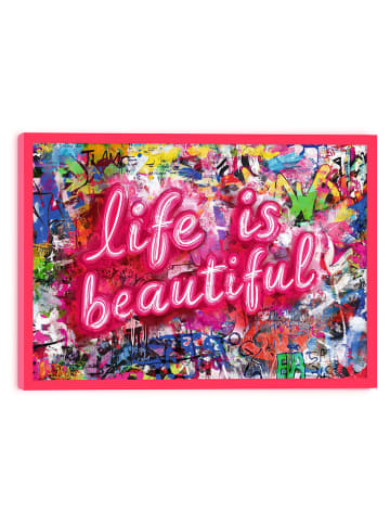 Orangewallz Ingelijste kunstdruk "Beautiful Life"