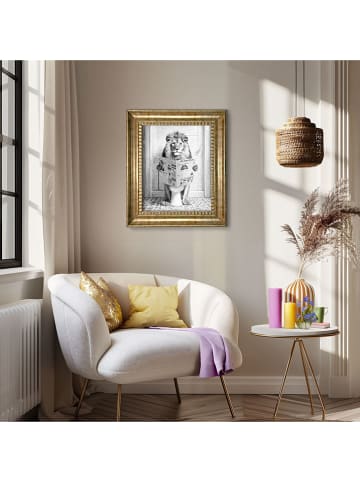 Orangewallz Gerahmter Kunstdruck "Lion Toilet"