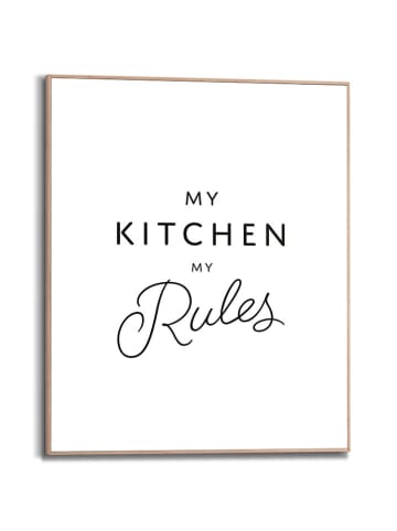Orangewallz Druk artystyczny "Kitchen Rules" w ramce