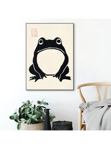 Orangewallz Ingelijste kunstdruk "Japanese Frog"