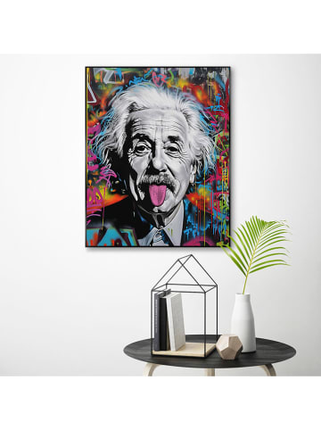 Orangewallz Gerahmter Kunstdruck "Einstein Tongue"