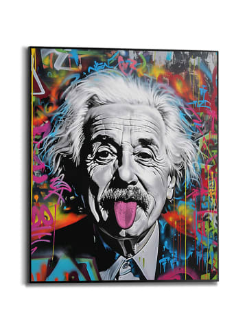 Orangewallz Druk artystyczny "Einstein Tongue" w ramce