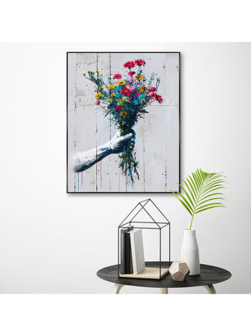 Orangewallz Gerahmter Kunstdruck "Bunch of Flowers"