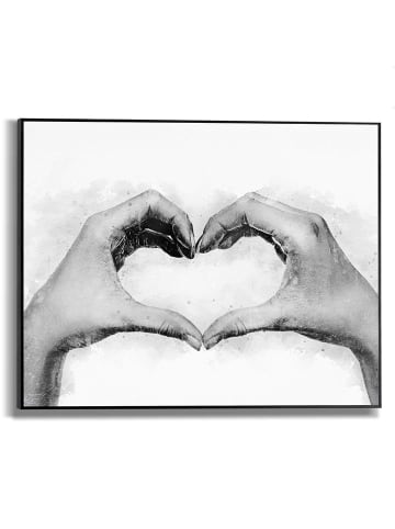 Orangewallz Gerahmter Kunstdruck "Heart Love"